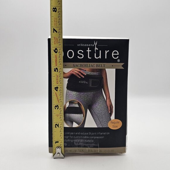 Vriksasana Posture Sacroiliac Hip SI Belt for Women Regular Size Black OPEN BOX - Picture 8 of 9